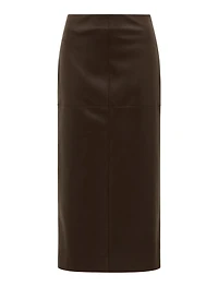 Valentina Vegan Leather Midi Skirt