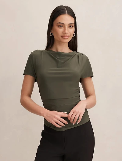Stormi Spliced Shoulder Top