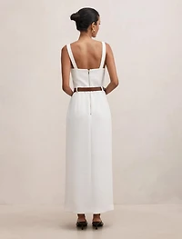 Sara Petite Tailored Column Midi