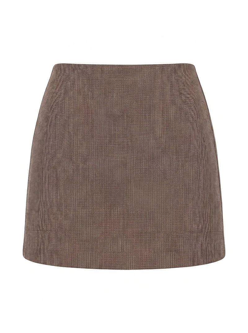 Clea Check Mini Skirt