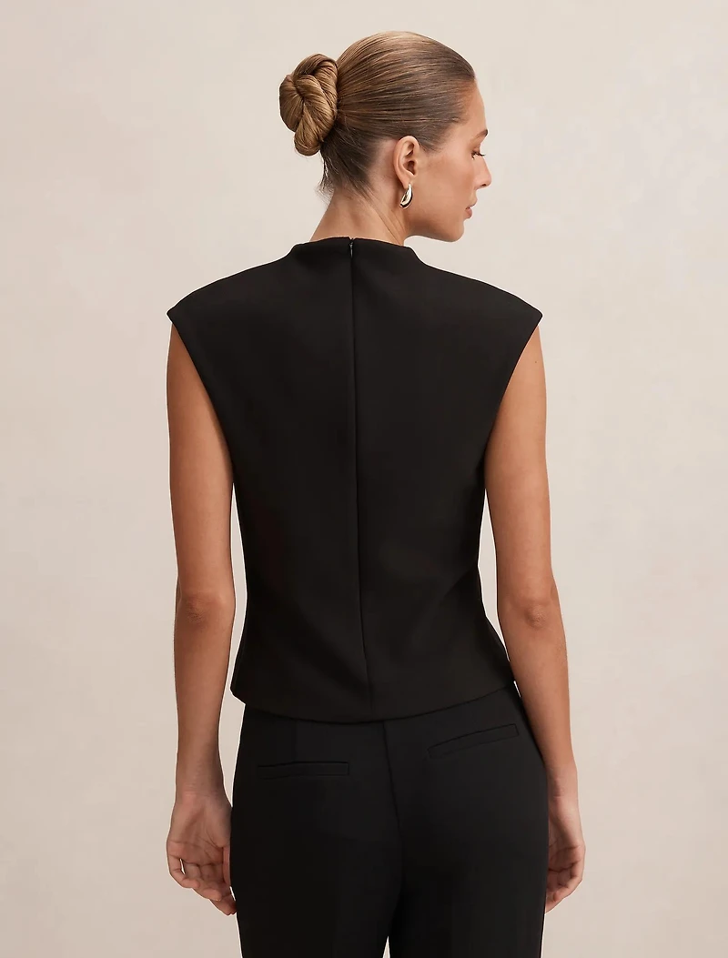 Monroe Crepe V-Neck Tank