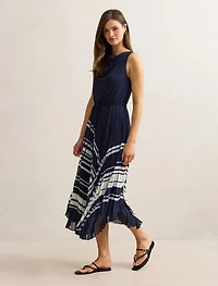Addie Pleated Skirt Midi Dress