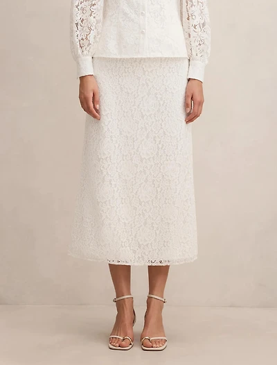 Loretta Lace Midi Skirt
