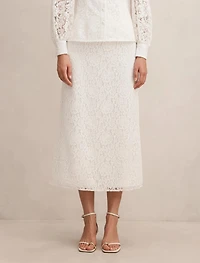 Loretta Lace Midi Skirt