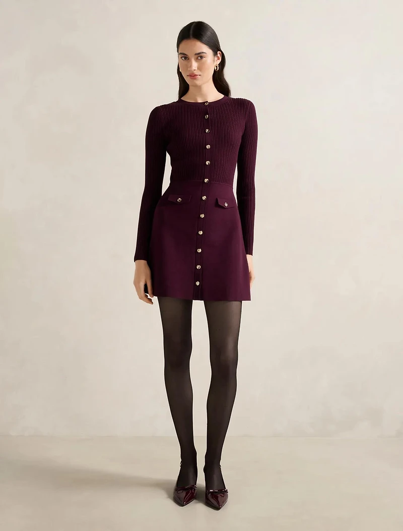 Issie L/S Knit Mini Dress
