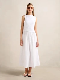 Felicity Asymmetric 2-in-1 Midi Dress