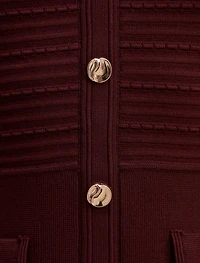 Anika Stitch Interest Knit Mini Dress