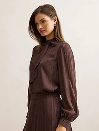 Preslee Neck Tie Blouse