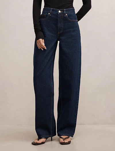 Emma Mid Rise Barrel Jean