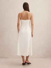 Alice Gathered Hardware Midi Dress