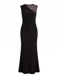 Lena Asym Lace Midi Dress