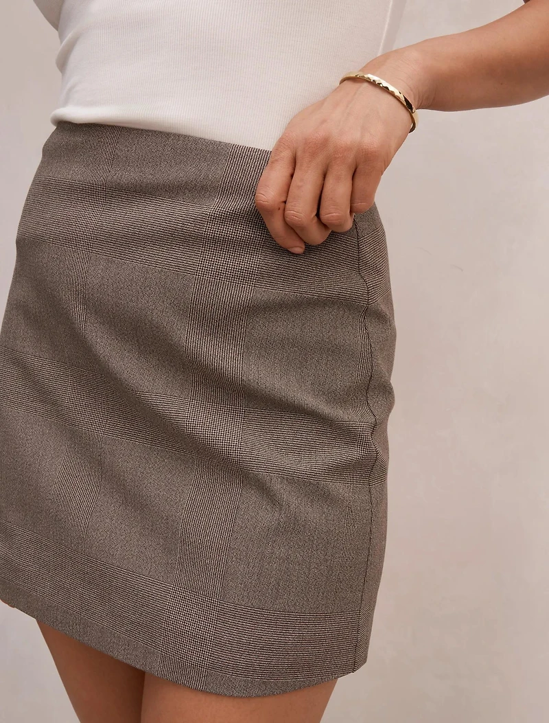 Clea Check Mini Skirt