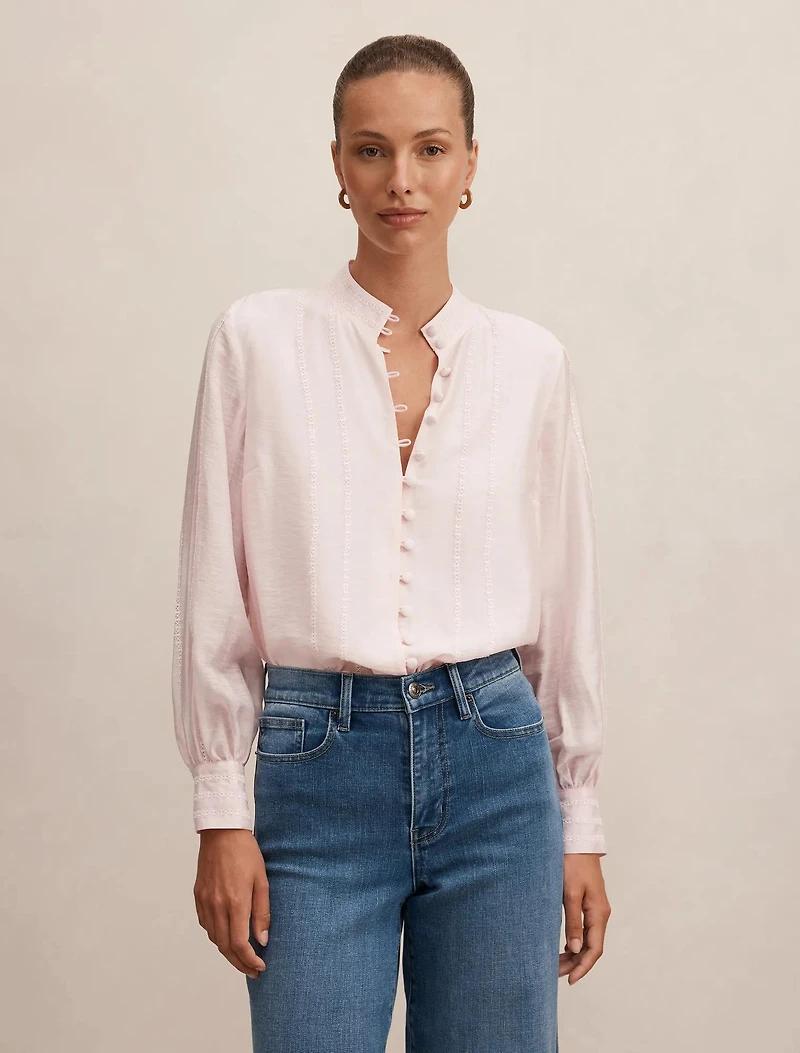 Astra Lace Trim Blouse
