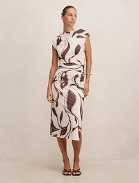 Emery Mesh Ruched Dress