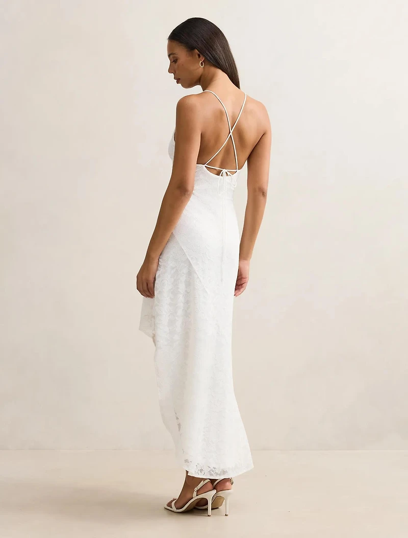 Desiree Lace Asym Dress