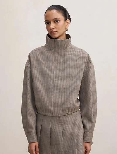 Hazel Petite Funnel Neck Jacket