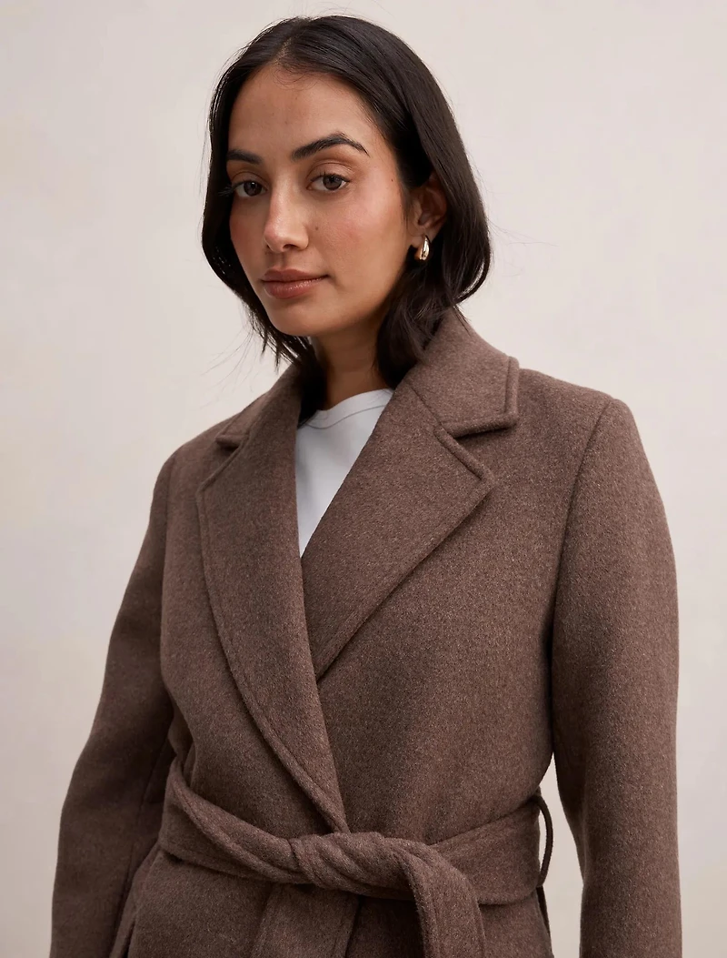 Ember Double Breasted Wrap Coat