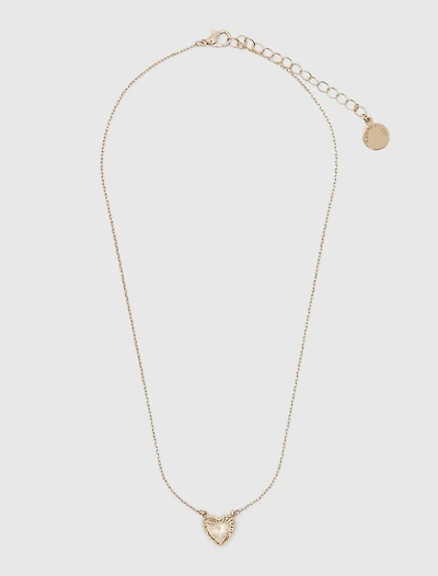 Enya Engraved Heart Necklace