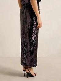 Nora Sequin Midi Skirt