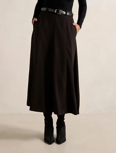 Celine Belted Midi Skirt