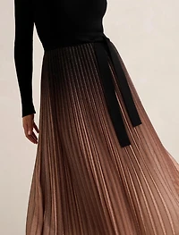 Celina Ombre Metallic Midi Dress