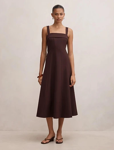Harriet Low Back Bow Midi