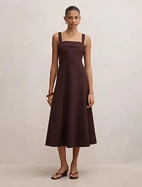 Harriet Low Back Bow Midi