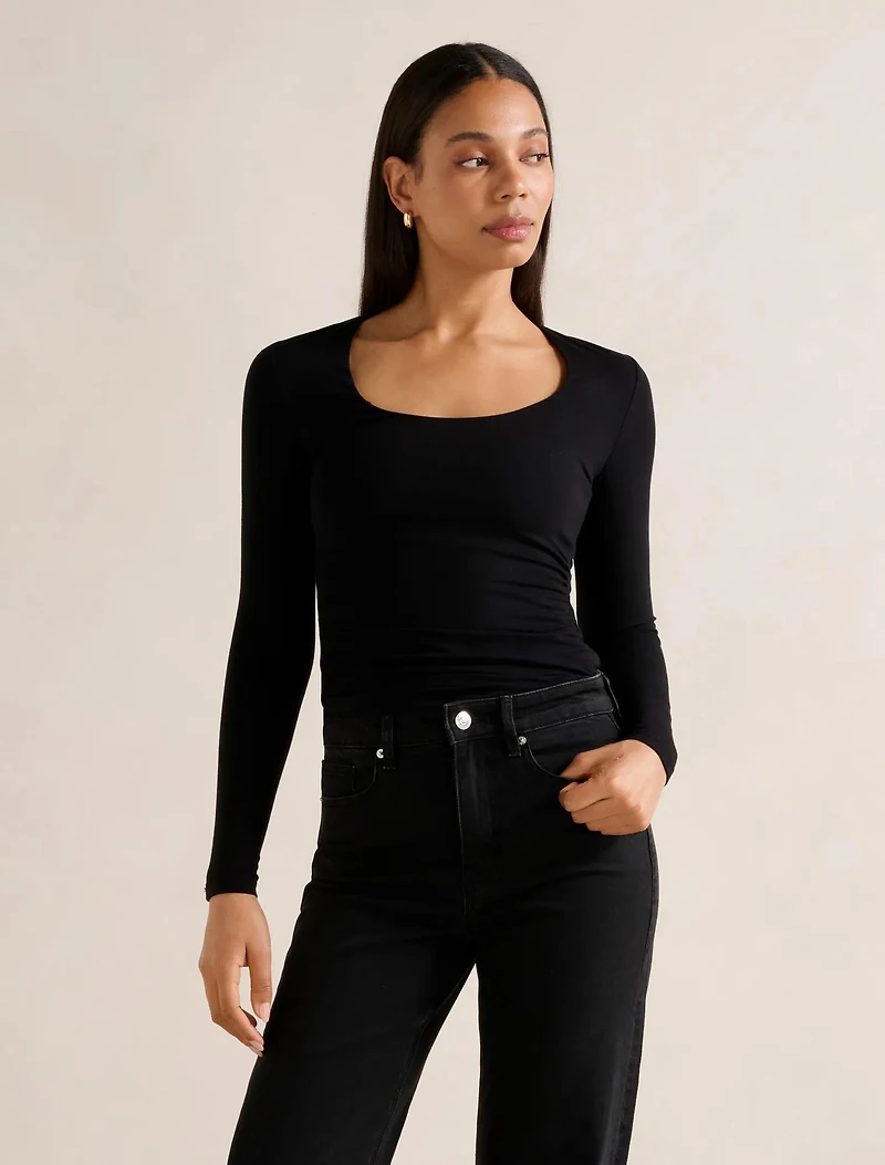 Jacqui Scoop Long Sleeve
