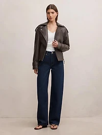 Brooklyn Belted Biker Jacket