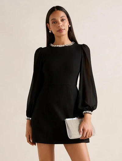 Indiana Embellished Mini Dress