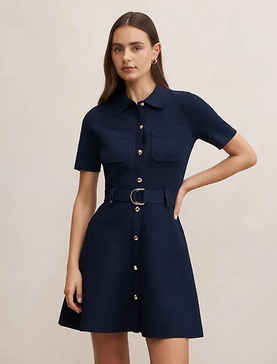 Amy Fit and Flare Knit Mini