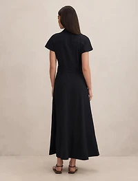 Elora Crepe Shirt Dress