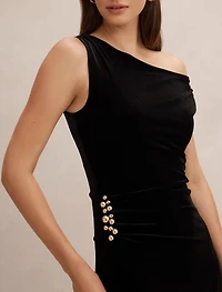 Winslet Off Shoulder Velvet Gown