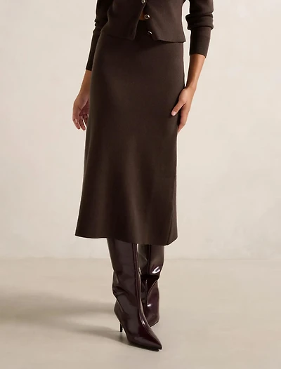 Ally Knitted Midi Skirt