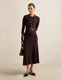 Kelani Petite Belted Midi Dress