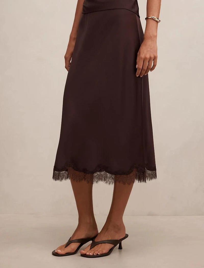 Enola Lace Midi Skirt