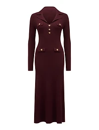 Alessandra Rib Knit Midi Dress