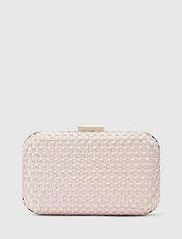 Savannah Satin Weave Hardcase Clutch