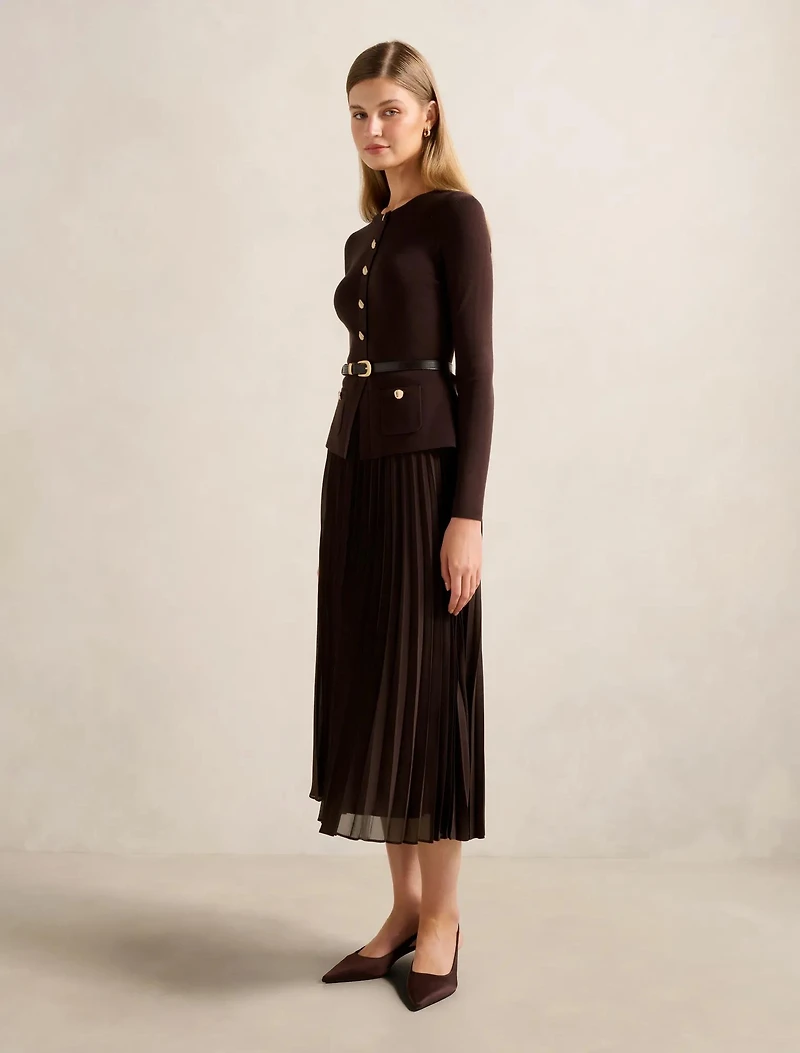 Daphne L/S Midi Dress