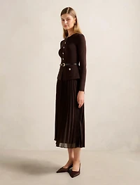 Daphne L/S Midi Dress