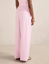 Posey Petite Linen Wide Leg Pant