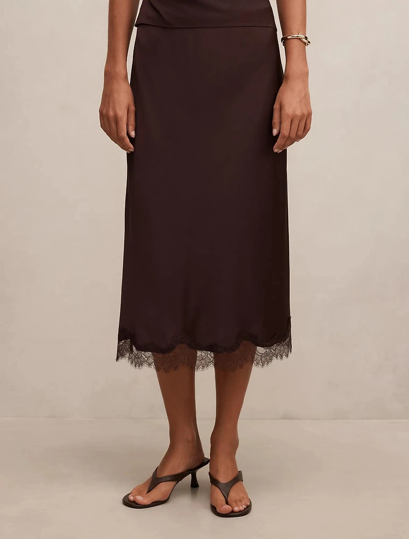Enola Lace Midi Skirt