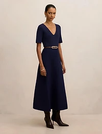 Celia Petite Short Sleeve Midi Dress