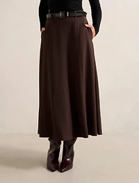Celine Belted Midi Skirt