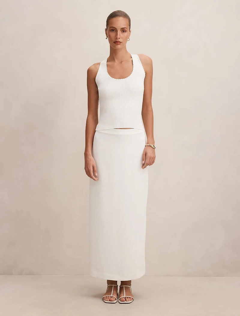 Bree Crochet Detail Knit Tank Top