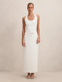 Bree Crochet Detail Knit Tank Top