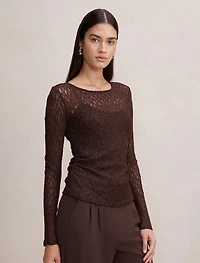 Alex Lace Long Sleeve Top