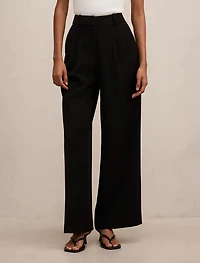 Eva Petite Pleat Wide Leg Pant