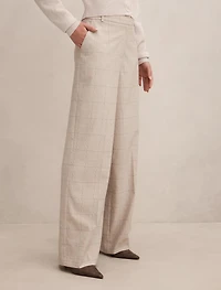 Lottie Check Wide Leg Pants