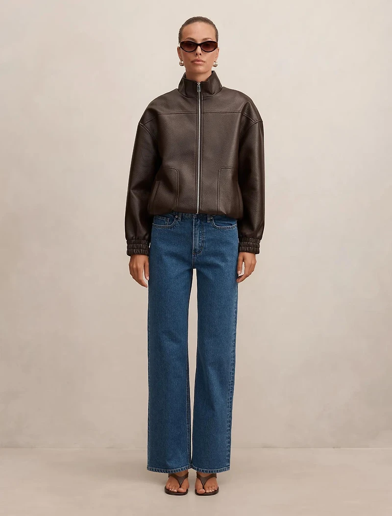 Nicki Mid Rise Straight Jean
